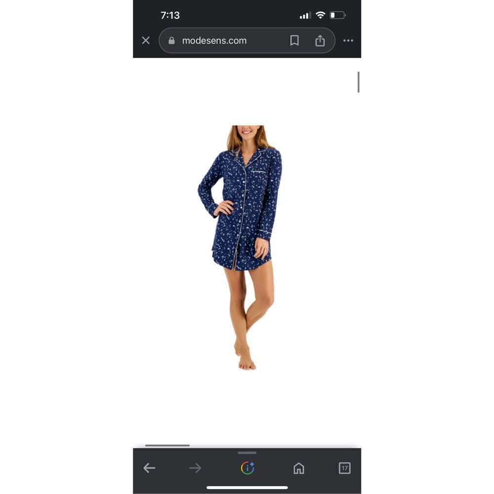 Charter Club Celestial Sleep Dress Nightgown XS